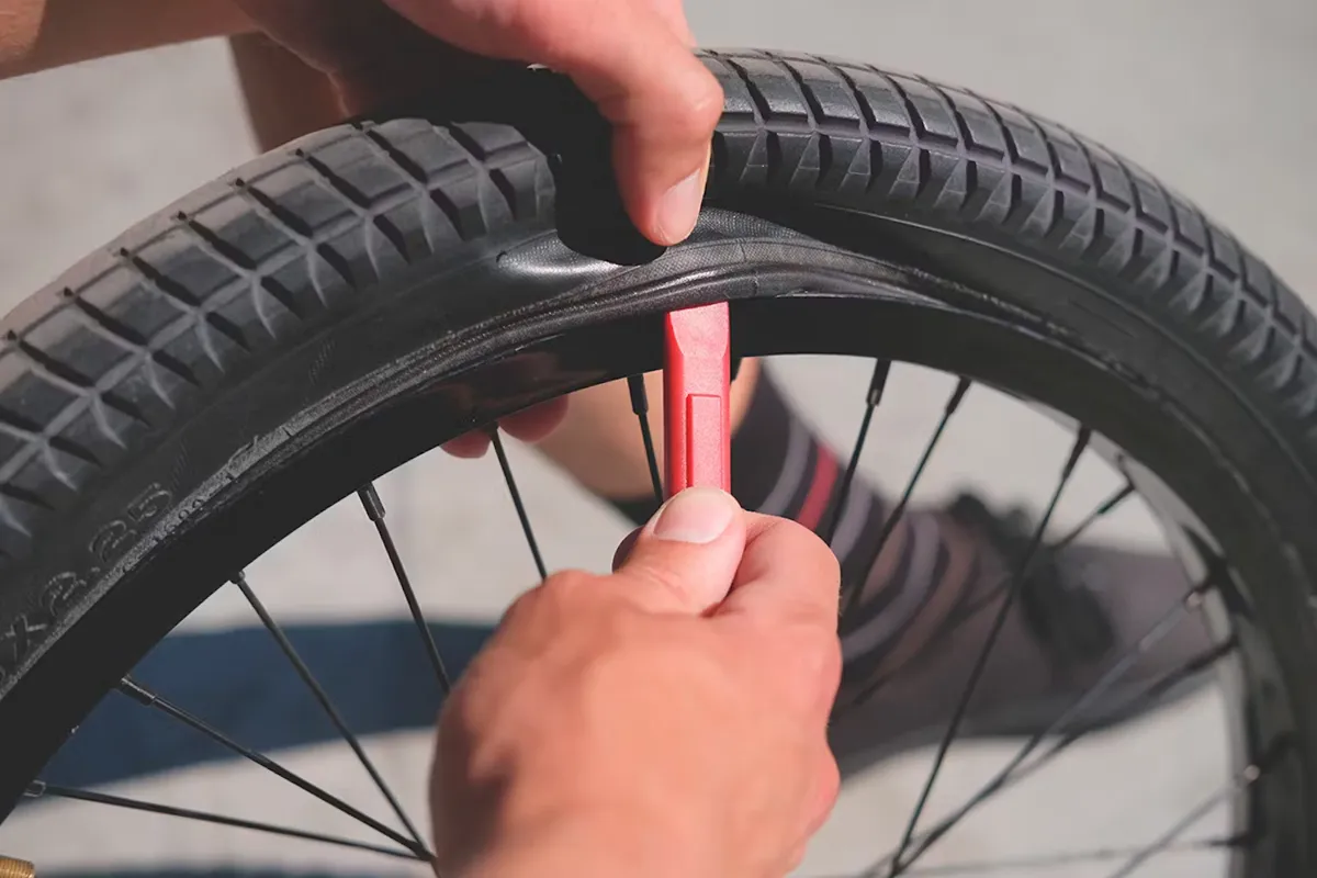 laga punktering cykel